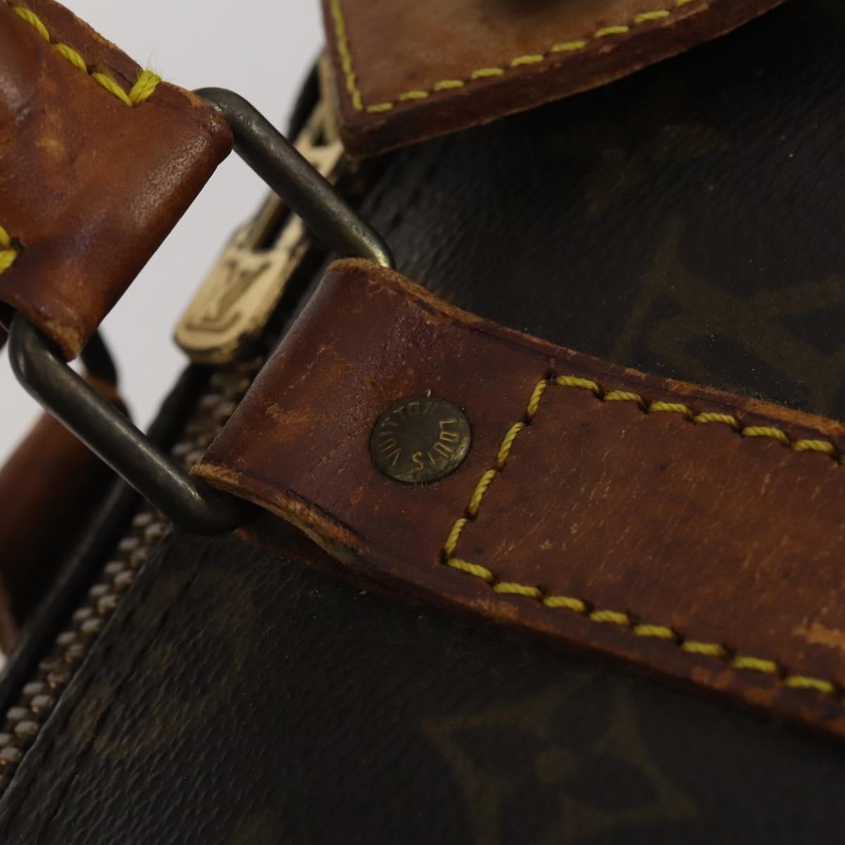 LOUIS VUITTON Monogram Keepall Bandouliere 45 Boston Bag M41418 LV Auth bs36988