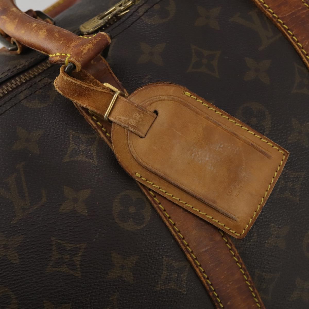 LOUIS VUITTON Monogram Keepall Bandouliere 45 Boston Bag M41418 LV Auth bs36988