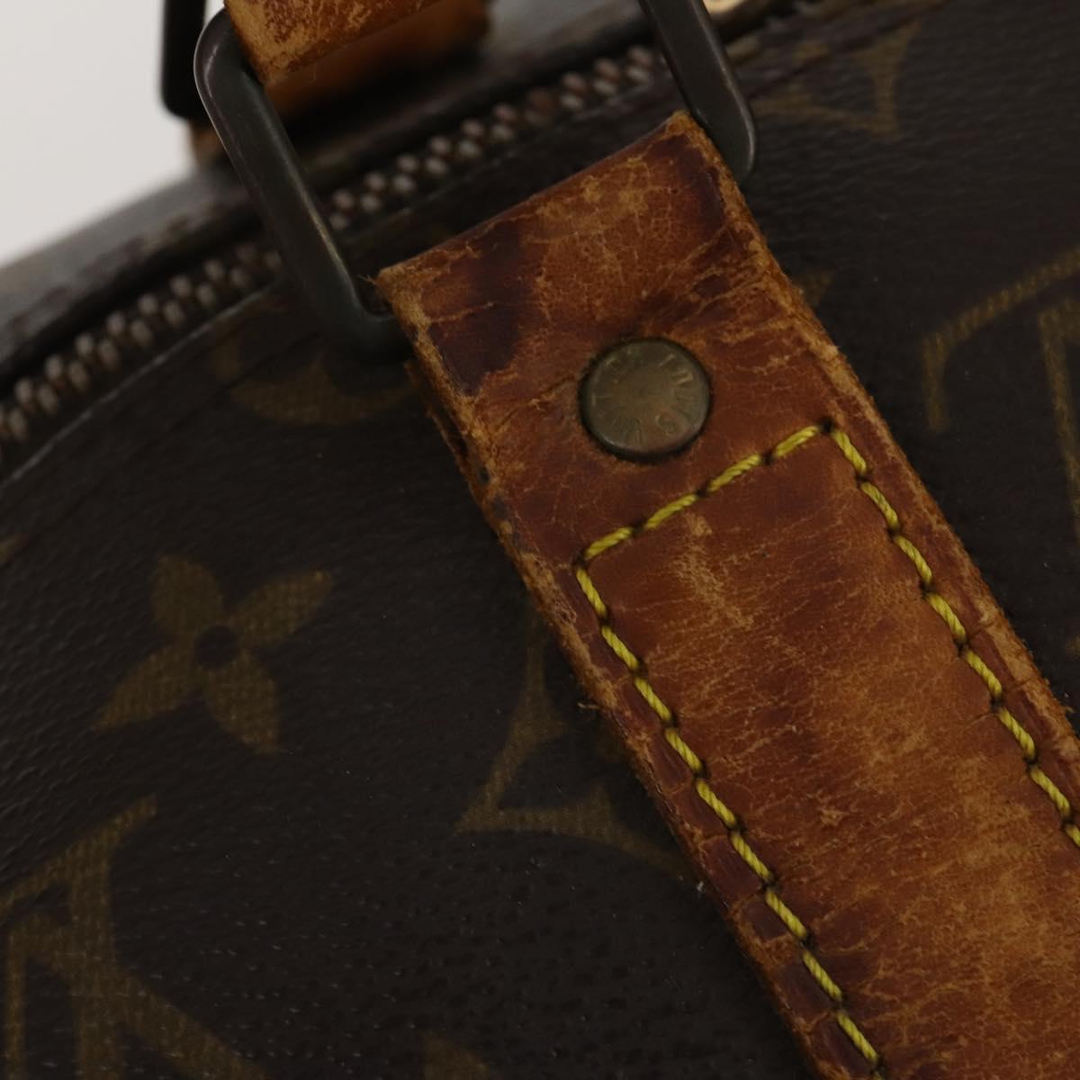 LOUIS VUITTON Monogram Keepall Bandouliere 50 Boston Bag M41416 LV Auth bs36989