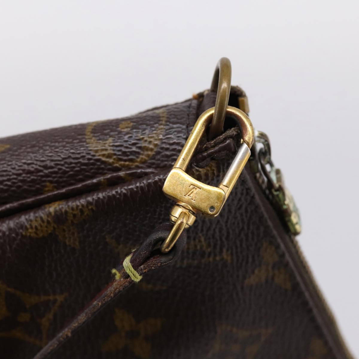 LOUIS VUITTON Monogram Pochette Accessoires Pouch M51980 LV Auth bs36991