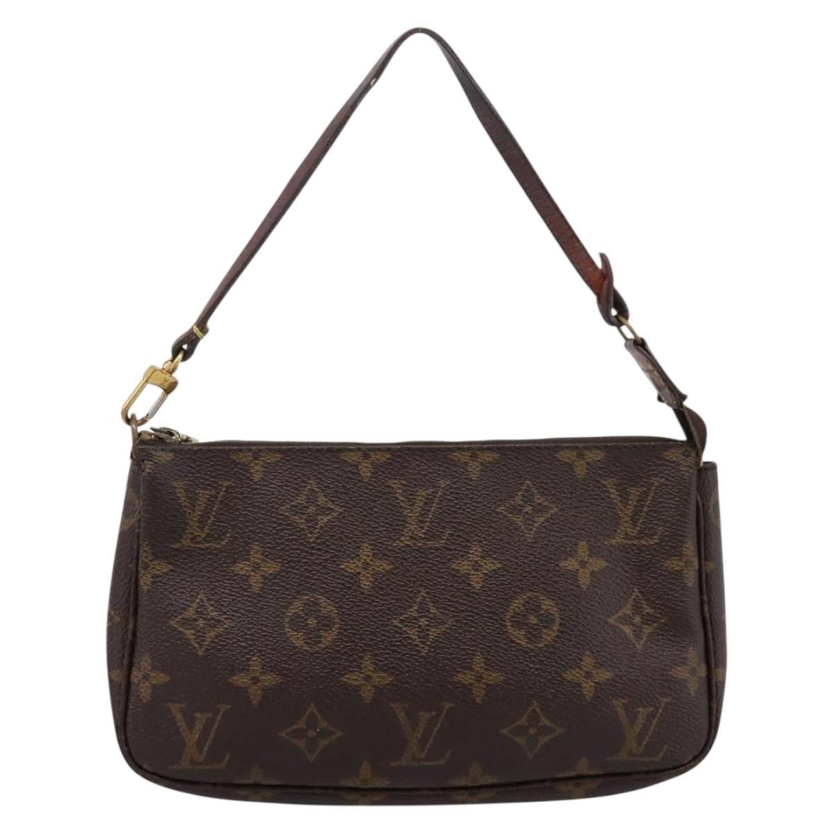 LOUIS VUITTON Monogram Pochette Accessoires Pouch M51980 LV Auth bs36991