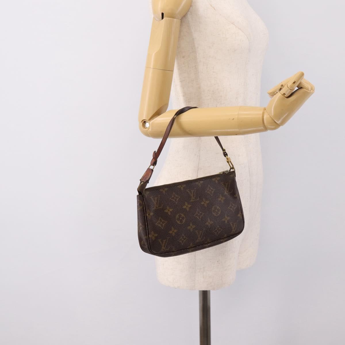 LOUIS VUITTON Monogram Pochette Accessoires Pouch M51980 LV Auth bs36991