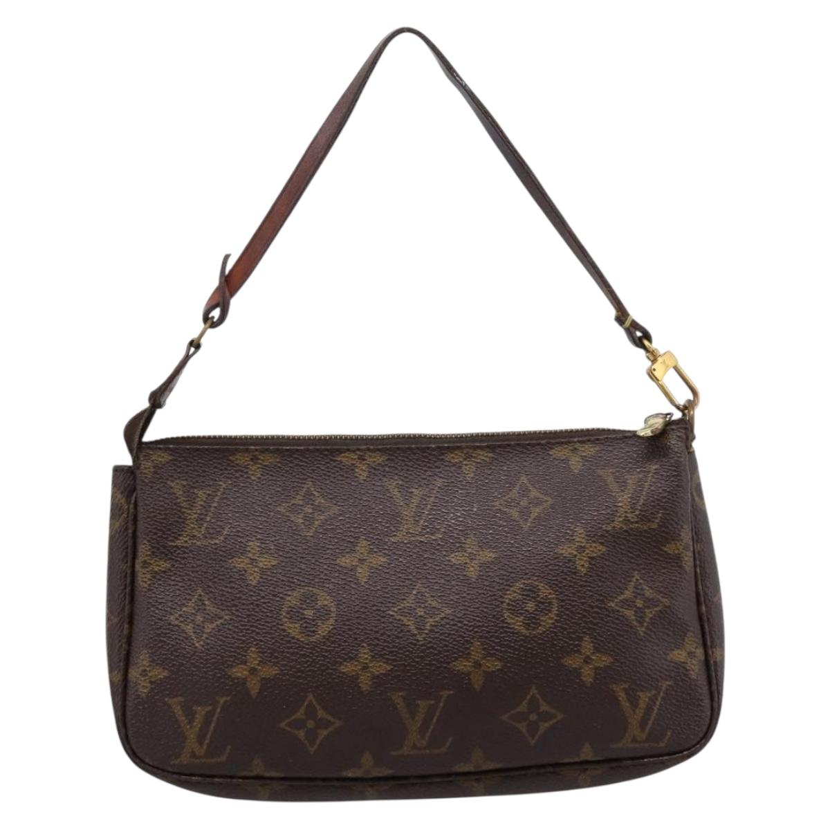 LOUIS VUITTON Monogram Pochette Accessoires Pouch M51980 LV Auth bs36991