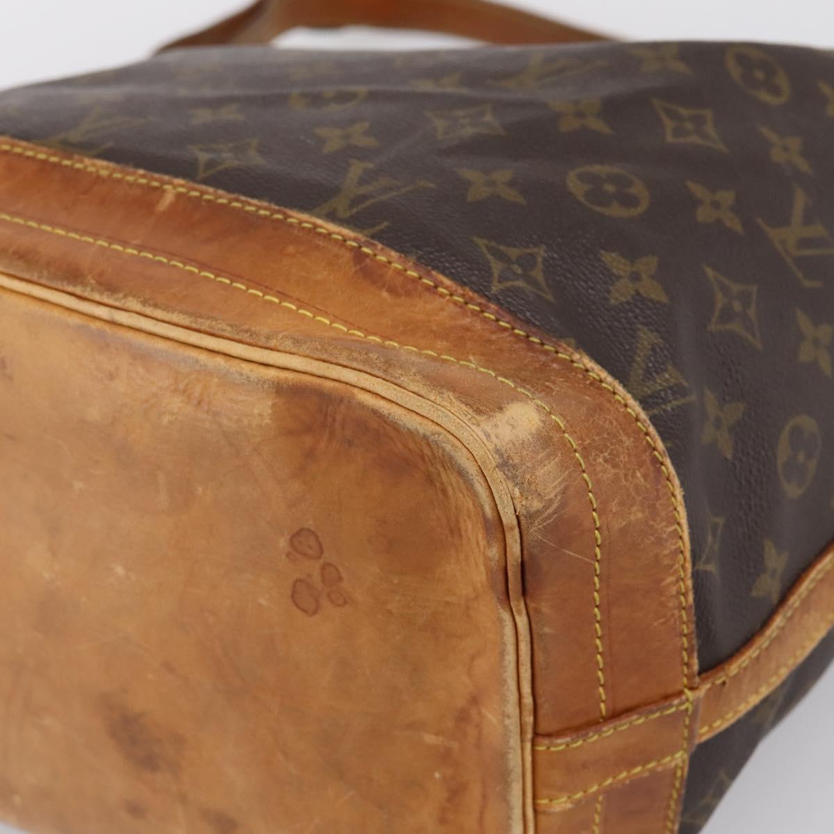 LOUIS VUITTON Monogram Noe Shoulder Bag M42224 LV Auth bs36993