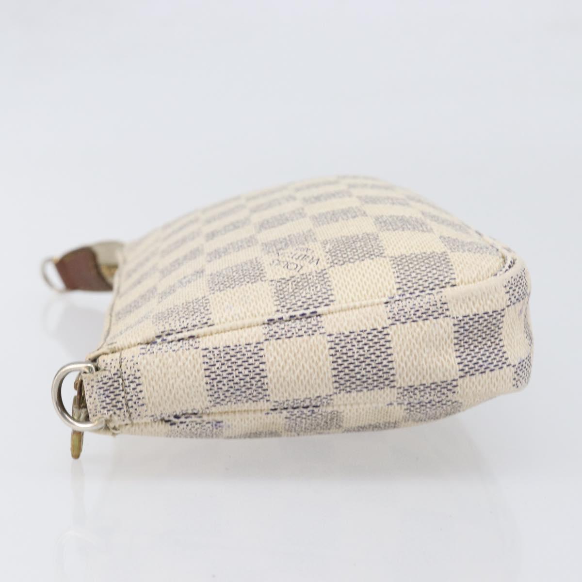 LOUIS VUITTON Damier Azur Pochette Accessoires Pouch N51986 LV Auth bs36995