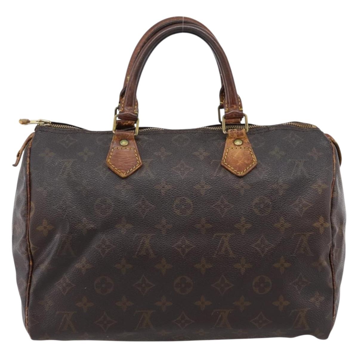 LOUIS VUITTON Monogram Speedy 30 Hand Bag M41526 LV Auth bs36999