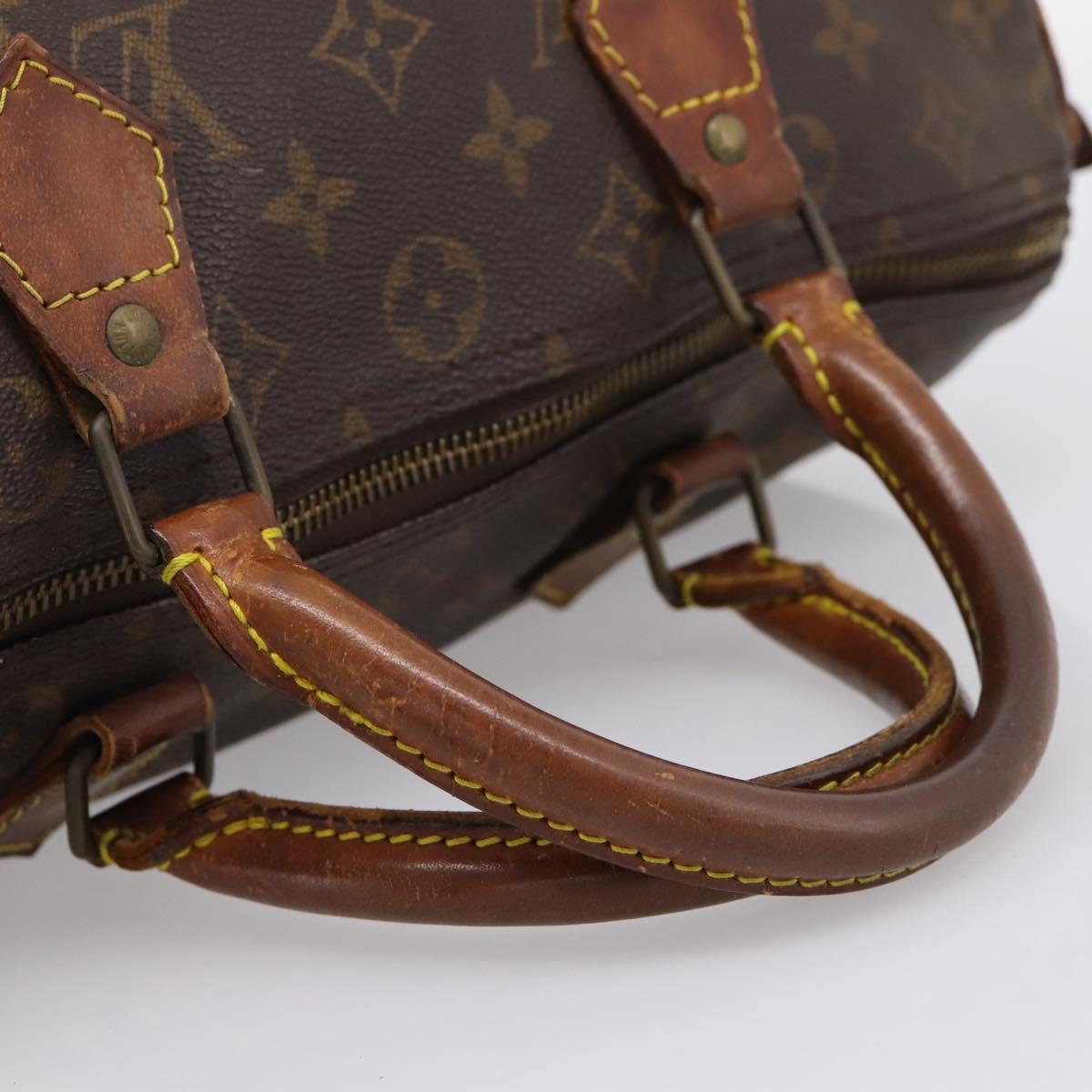 LOUIS VUITTON Monogram Speedy 30 Hand Bag M41526 LV Auth bs37000
