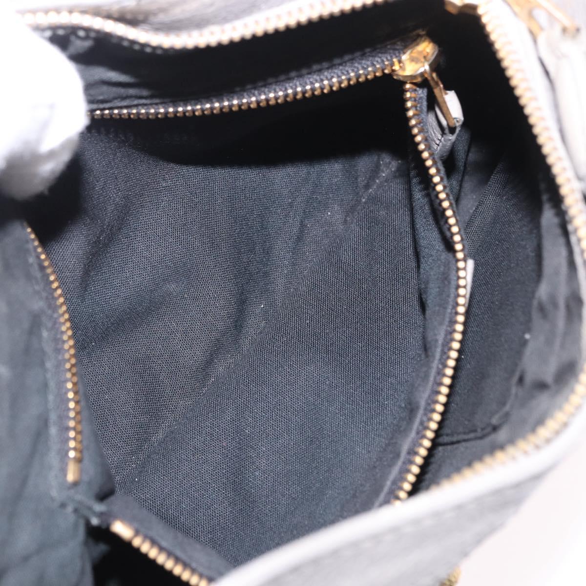 BALENCIAGA Giant Hip Shoulder Bag Leather Gray Gold 237203 Auth bs37003A