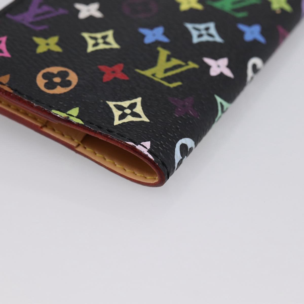 LOUIS VUITTON Multicolor Agenda mini Day Planner Cover Black M95652 Auth bs37004M