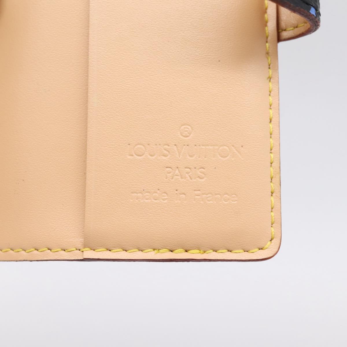 LOUIS VUITTON Multicolor Agenda mini Day Planner Cover Black M95652 Auth bs37004M