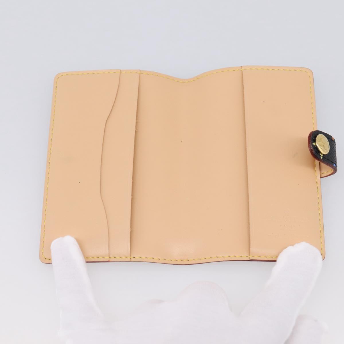 LOUIS VUITTON Multicolor Agenda mini Day Planner Cover Black M95652 Auth bs37004M