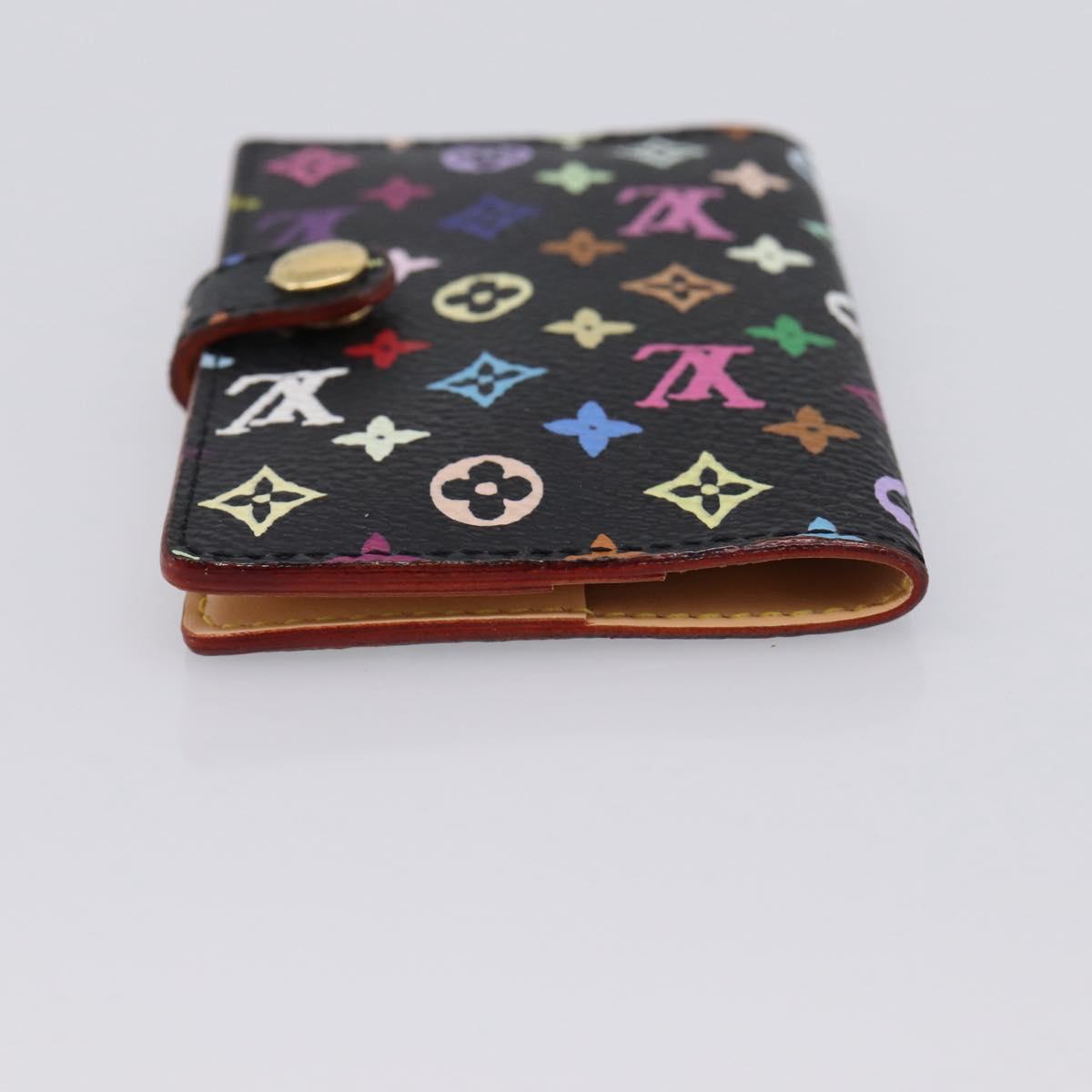 LOUIS VUITTON Multicolor Agenda mini Day Planner Cover Black M95652 Auth bs37004M
