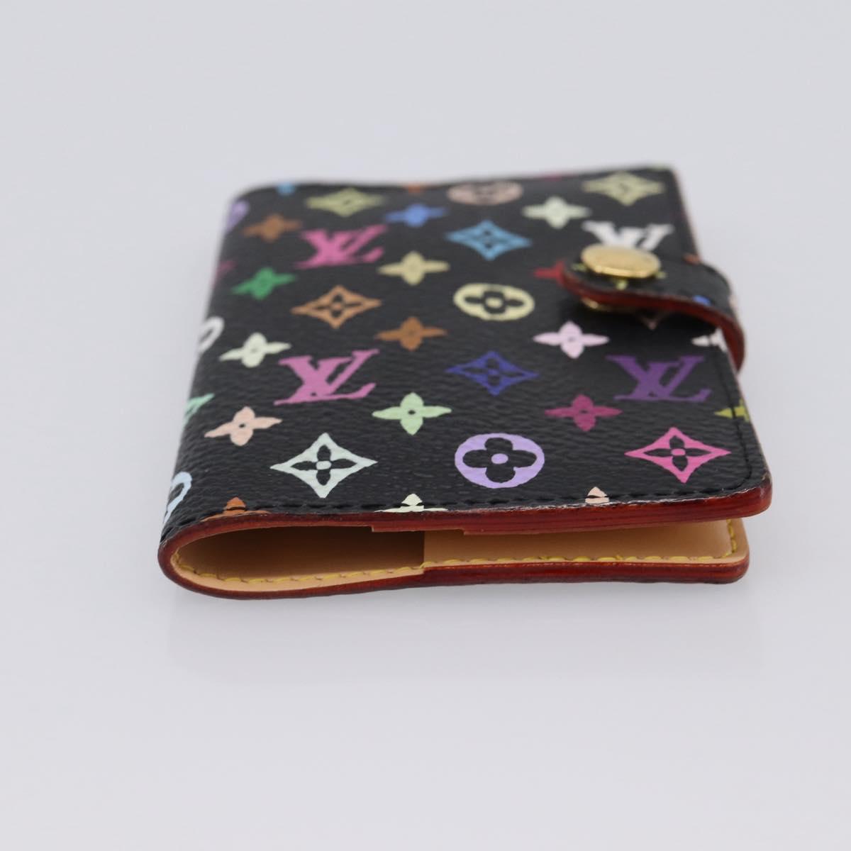 LOUIS VUITTON Multicolor Agenda mini Day Planner Cover Black M95652 Auth bs37004M