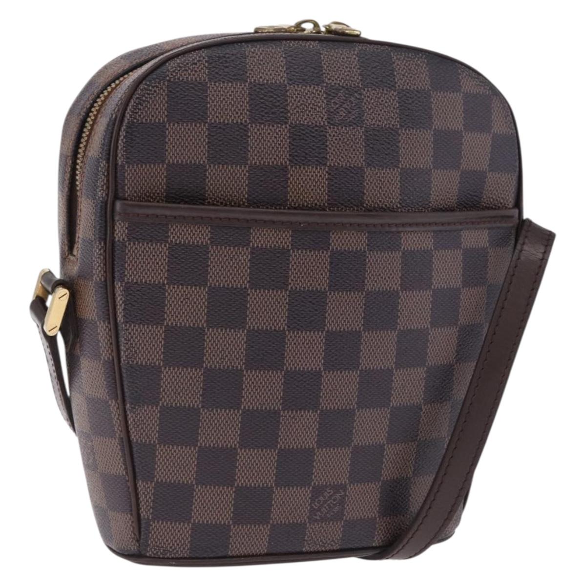 LOUIS VUITTON Damier Ebene Ipanema PM Shoulder Bag N51294 LV Auth bs37007