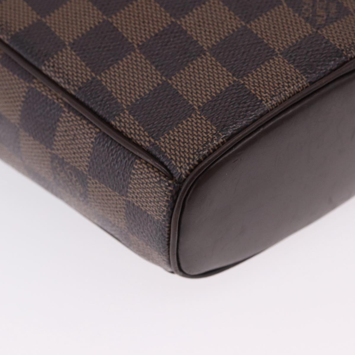 LOUIS VUITTON Damier Ebene Ipanema PM Shoulder Bag N51294 LV Auth bs37007