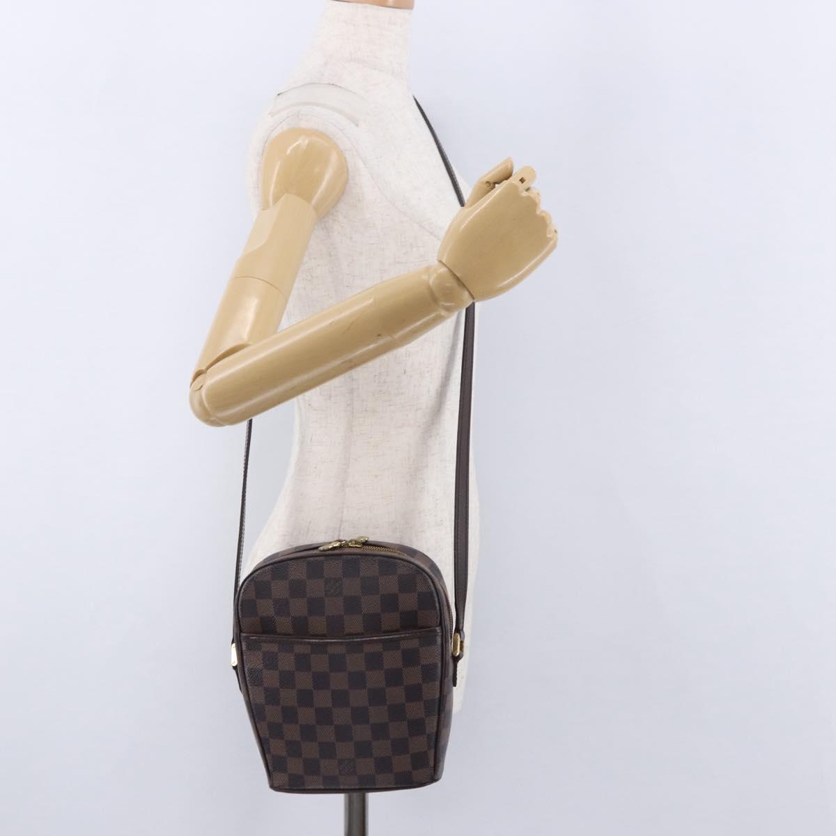 LOUIS VUITTON Damier Ebene Ipanema PM Shoulder Bag N51294 LV Auth bs37007