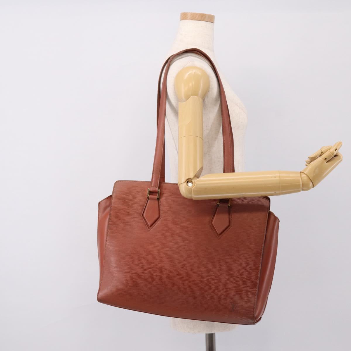 LOUIS VUITTON Epi Duplex Shoulder Bag Brown M52423 LV Auth bs37011