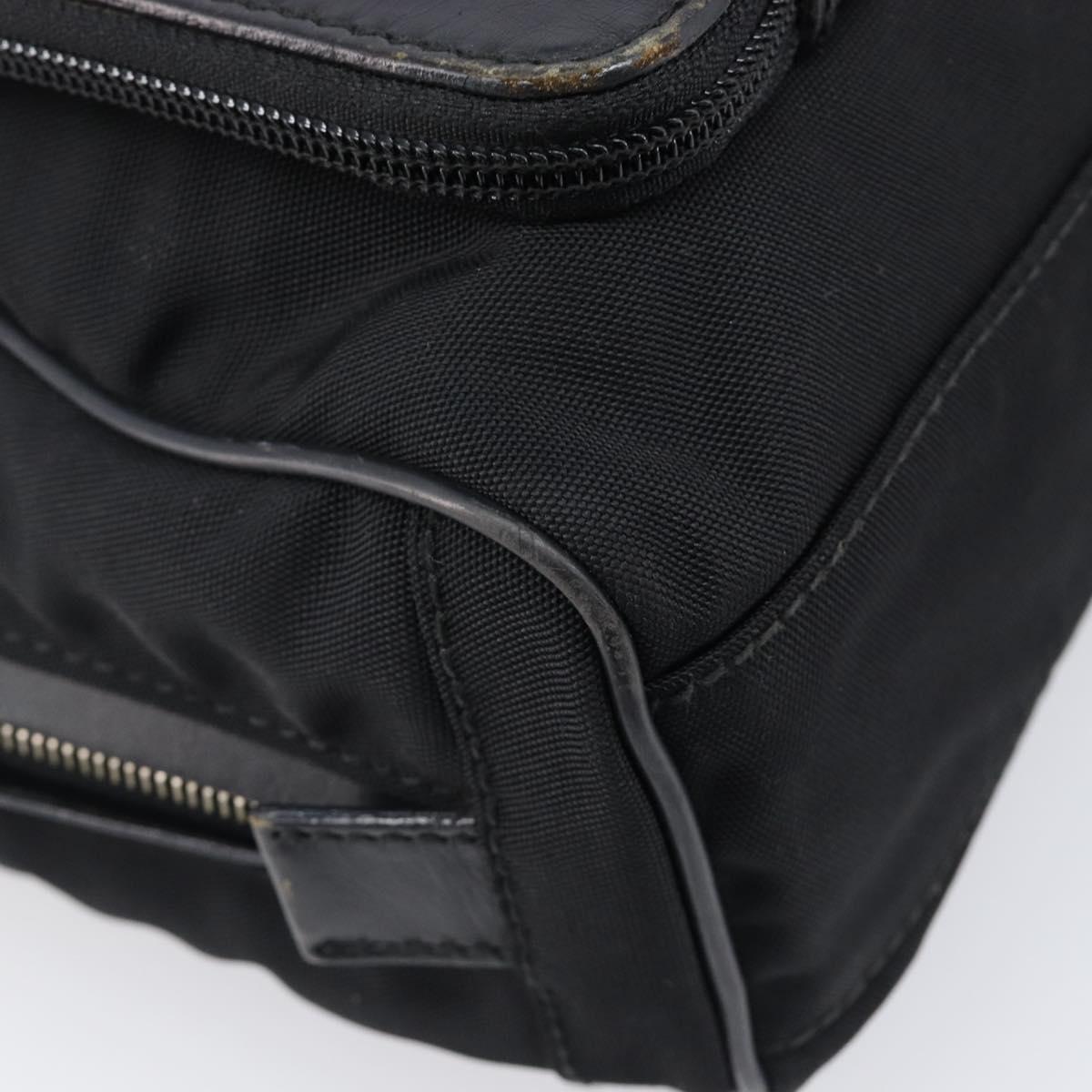 GUCCI Business Bag Canvas Black Silver 019 0327 Auth bs37023