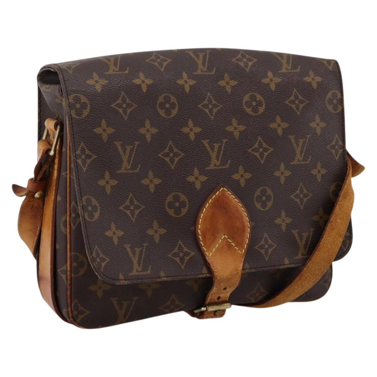 LOUIS VUITTON Monogram Cartouchiere GM Shoulder Bag M51252 LV Auth bs37028
