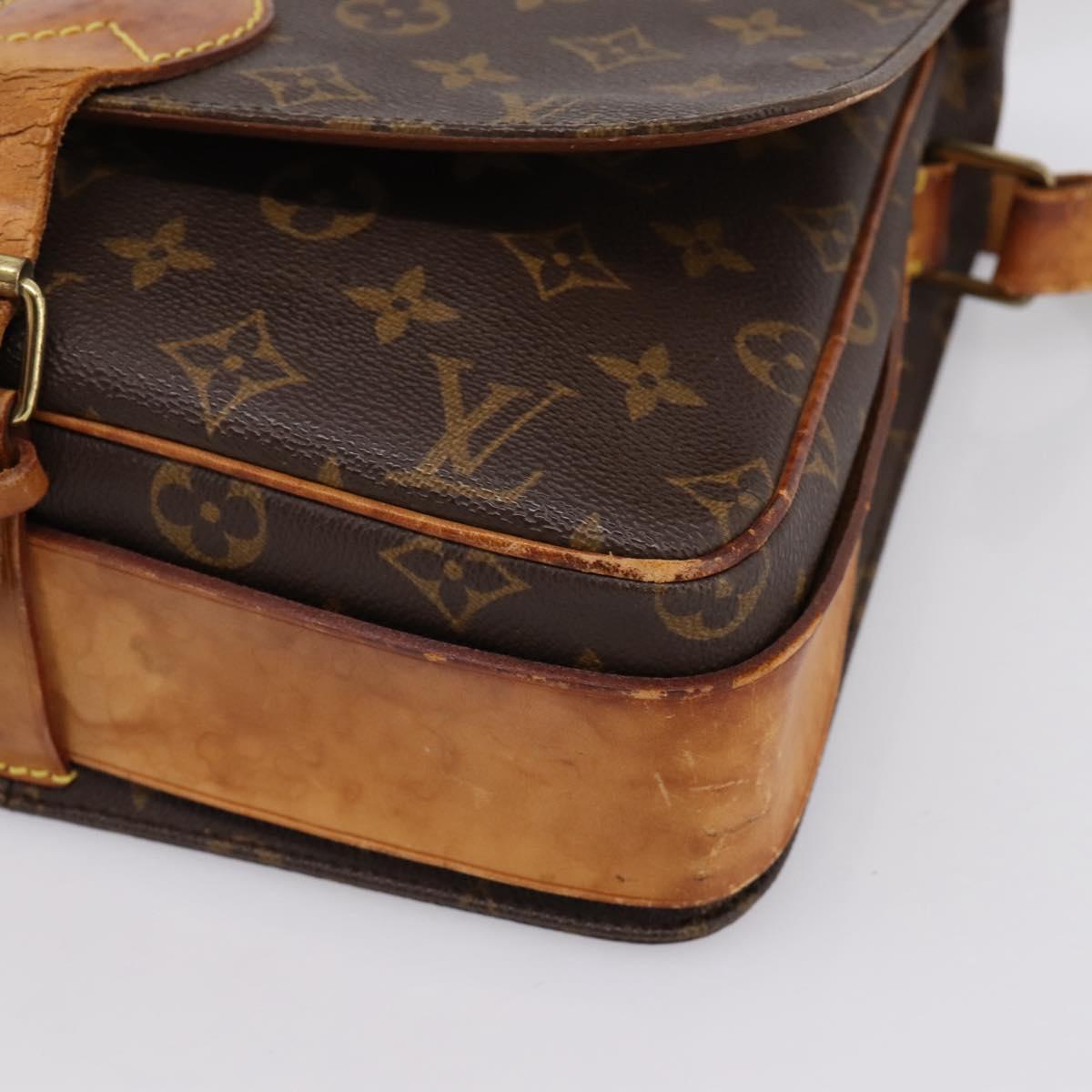 LOUIS VUITTON Monogram Cartouchiere GM Shoulder Bag M51252 LV Auth bs37028