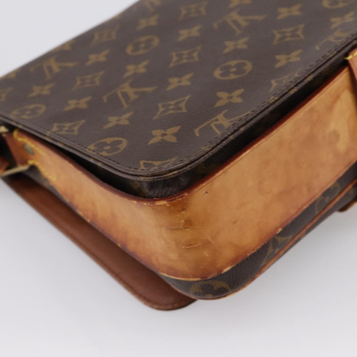 LOUIS VUITTON Monogram Cartouchiere GM Shoulder Bag M51252 LV Auth bs37028