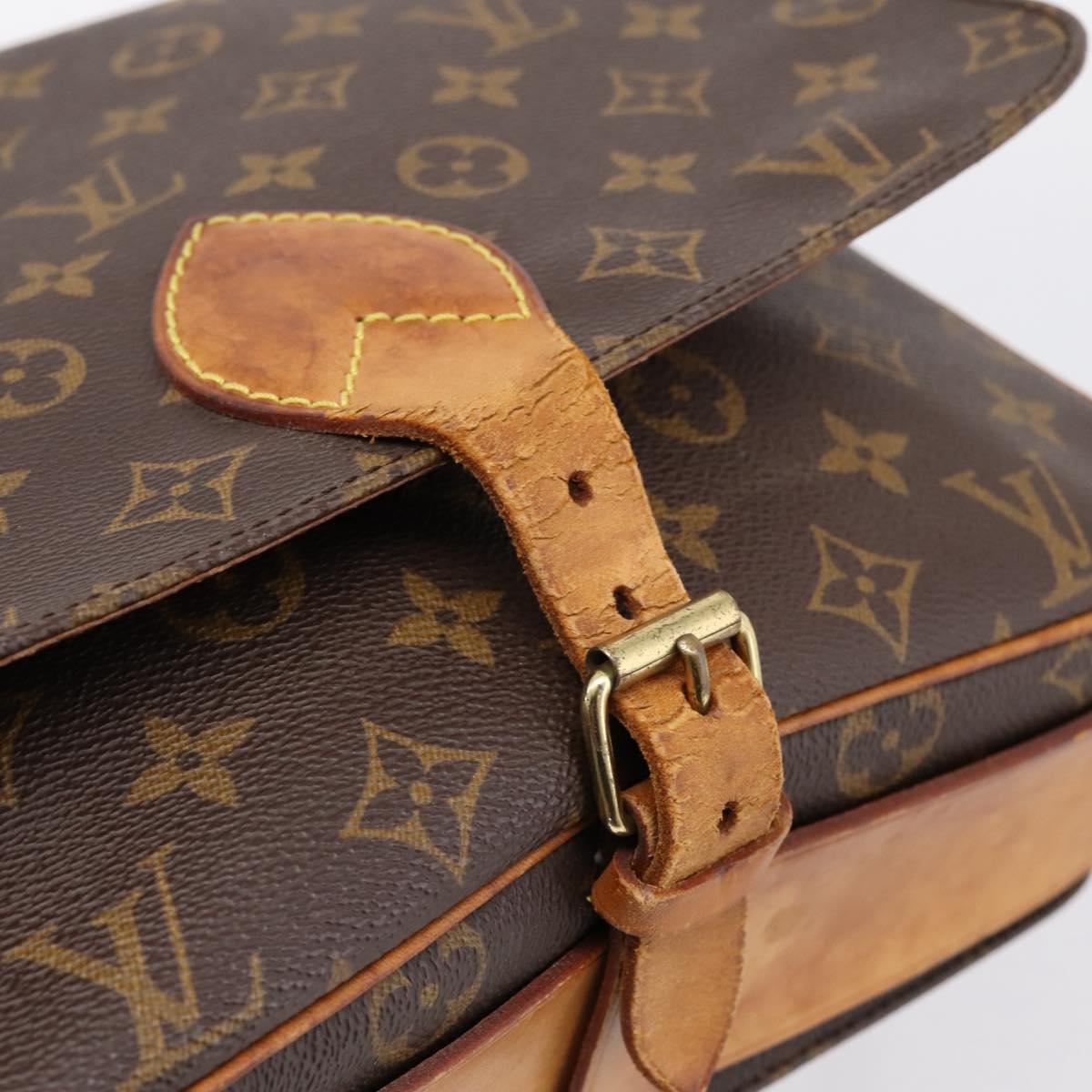 LOUIS VUITTON Monogram Cartouchiere GM Shoulder Bag M51252 LV Auth bs37028