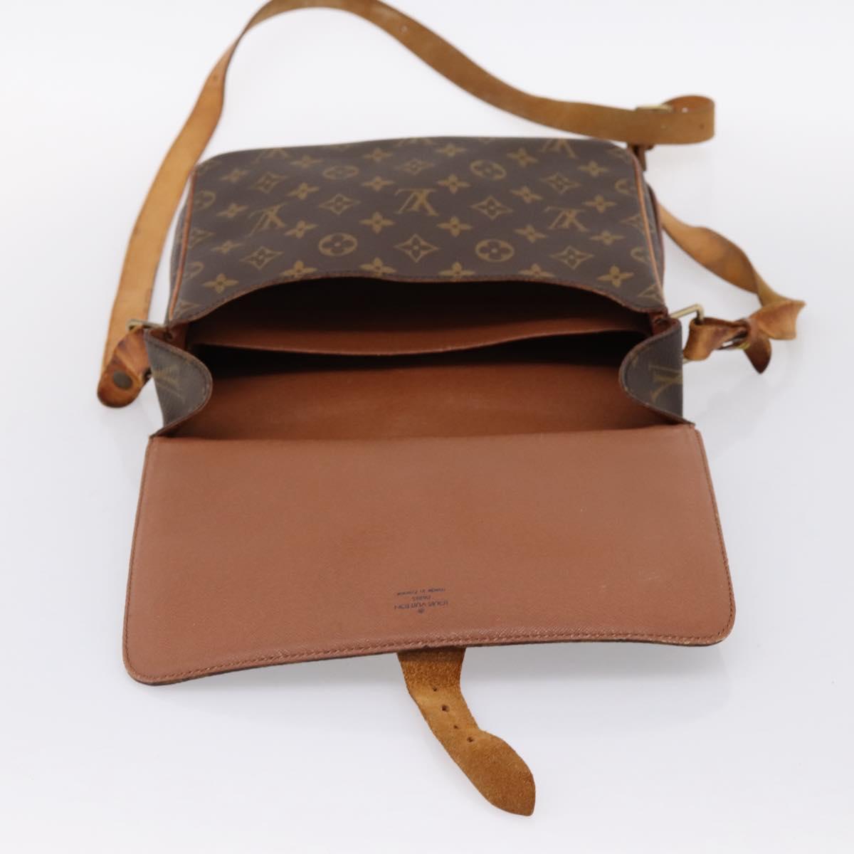 LOUIS VUITTON Monogram Cartouchiere GM Shoulder Bag M51252 LV Auth bs37028