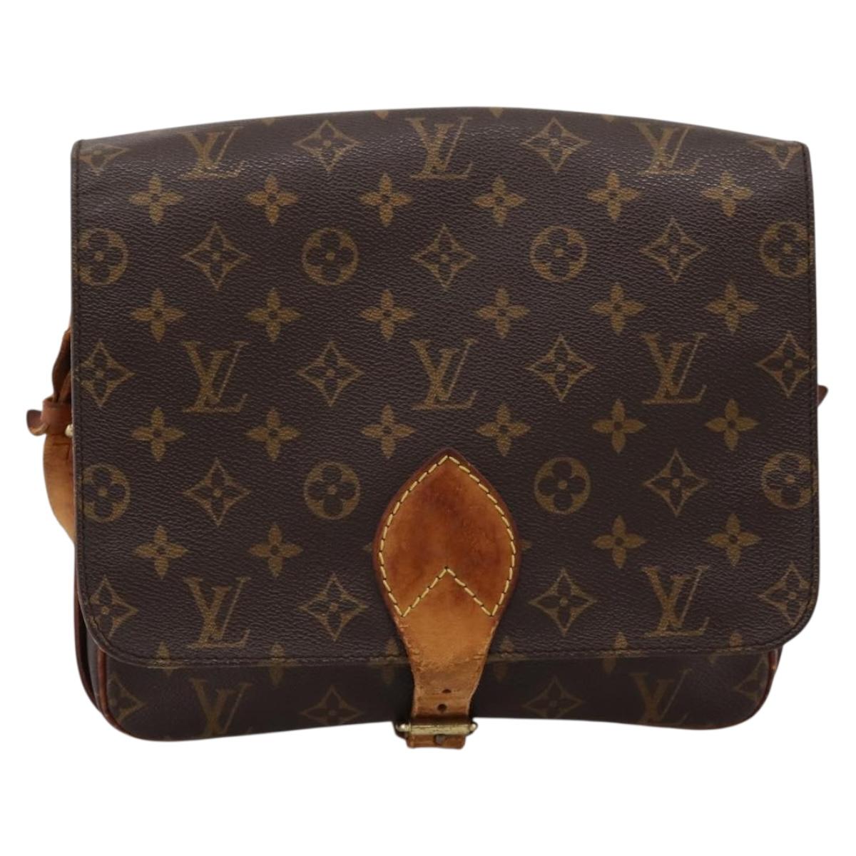 LOUIS VUITTON Monogram Cartouchiere GM Shoulder Bag M51252 LV Auth bs37028