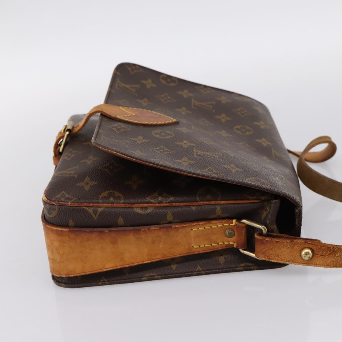 LOUIS VUITTON Monogram Cartouchiere GM Shoulder Bag M51252 LV Auth bs37028
