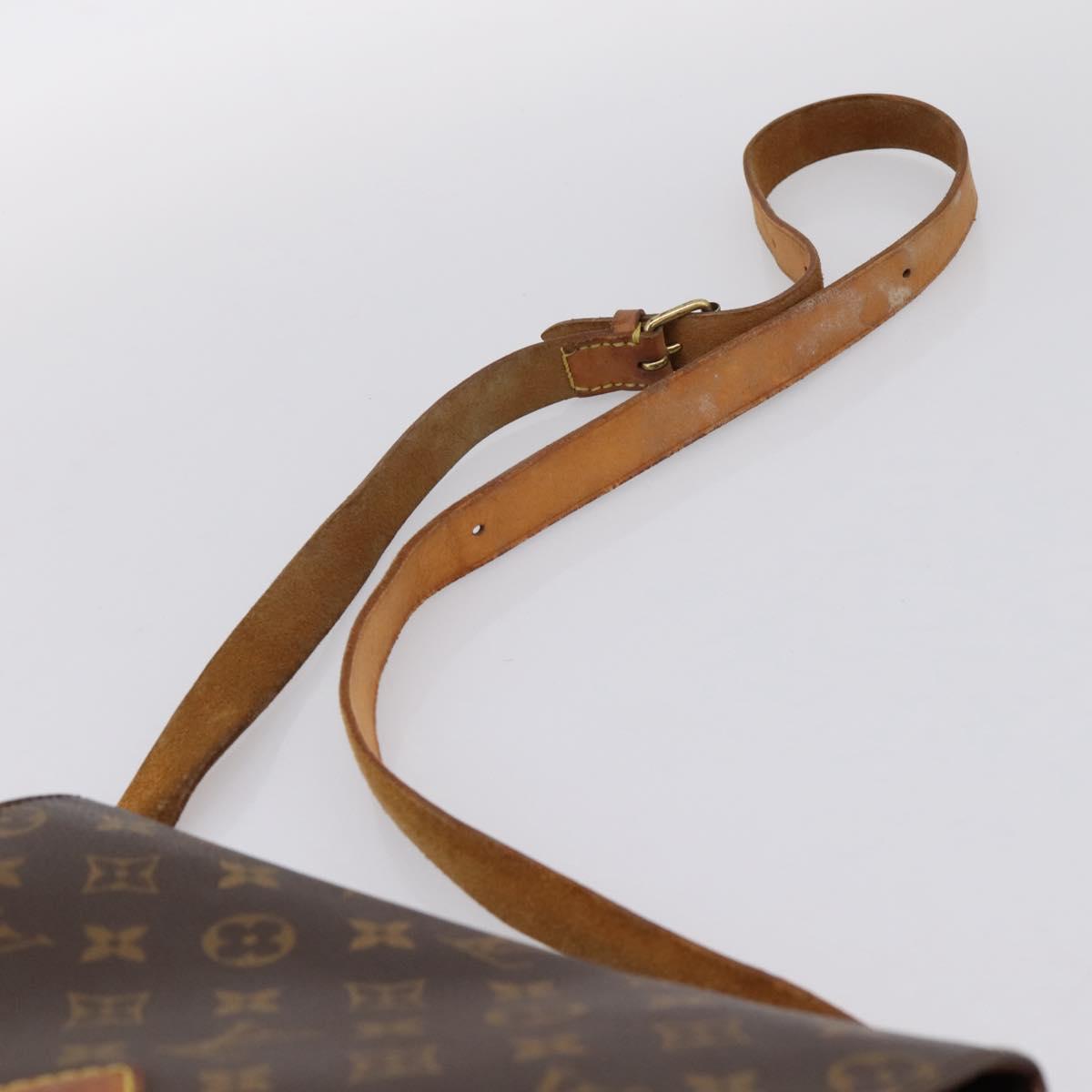 LOUIS VUITTON Monogram Cartouchiere GM Shoulder Bag M51252 LV Auth bs37028