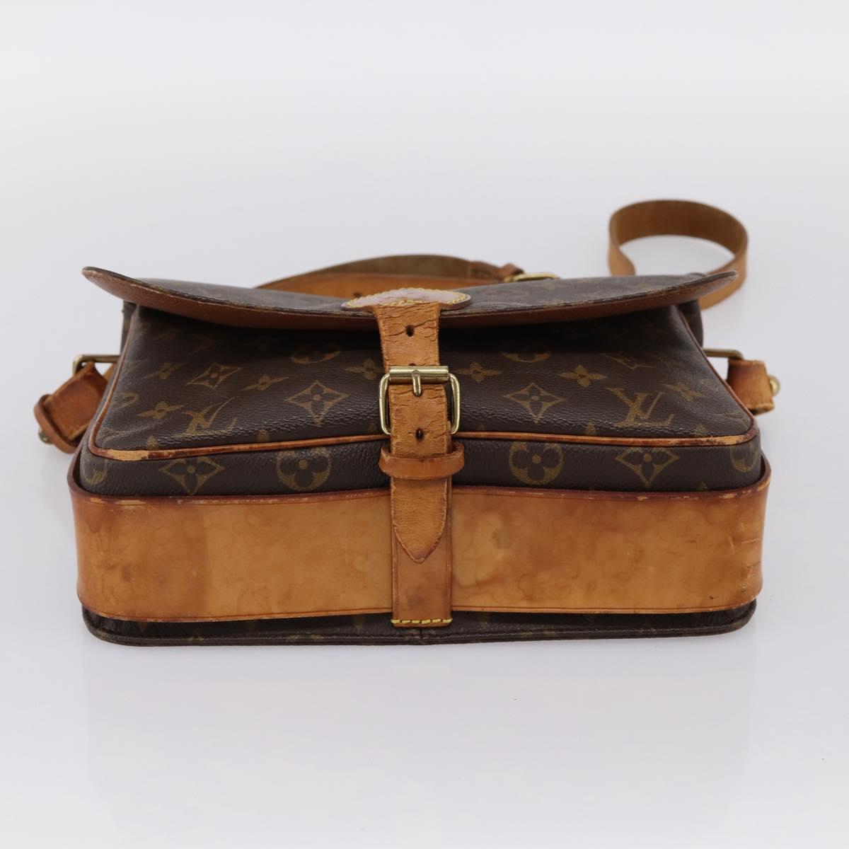 LOUIS VUITTON Monogram Cartouchiere GM Shoulder Bag M51252 LV Auth bs37028