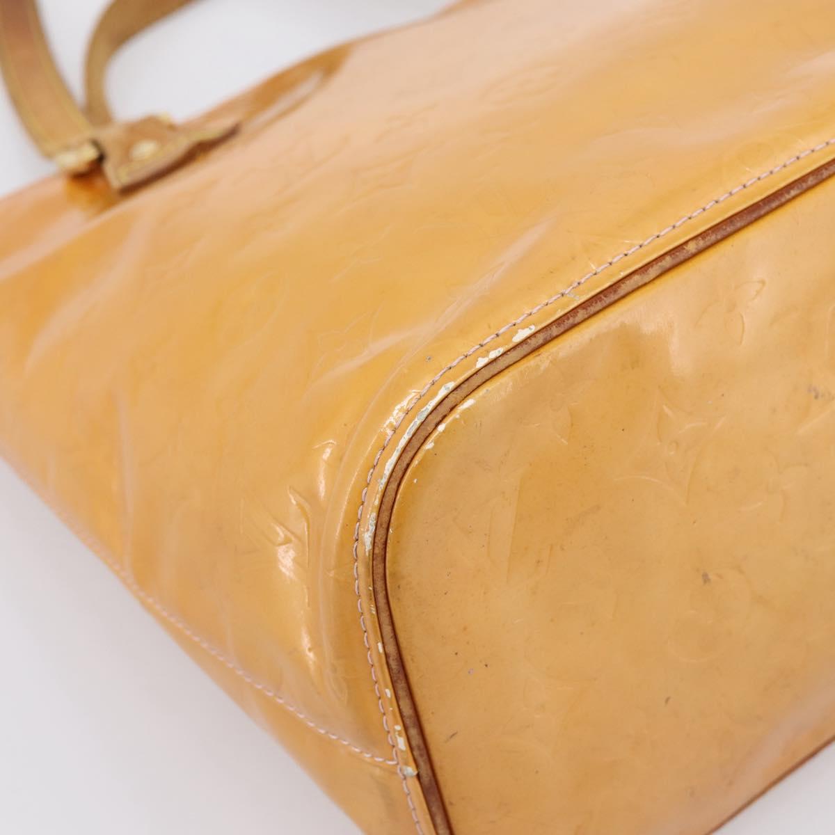 LOUIS VUITTON Monogram Vernis Houston Bag Marshmallow Pink M91302 Auth bs37029