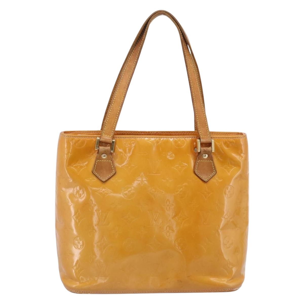 LOUIS VUITTON Monogram Vernis Houston Bag Marshmallow Pink M91302 Auth bs37029