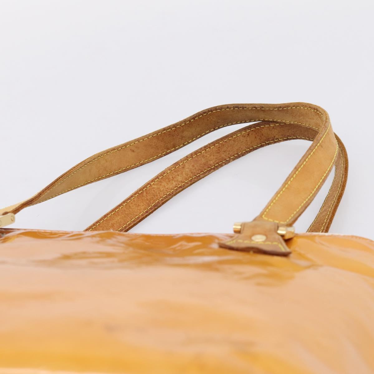 LOUIS VUITTON Monogram Vernis Houston Bag Marshmallow Pink M91302 Auth bs37029