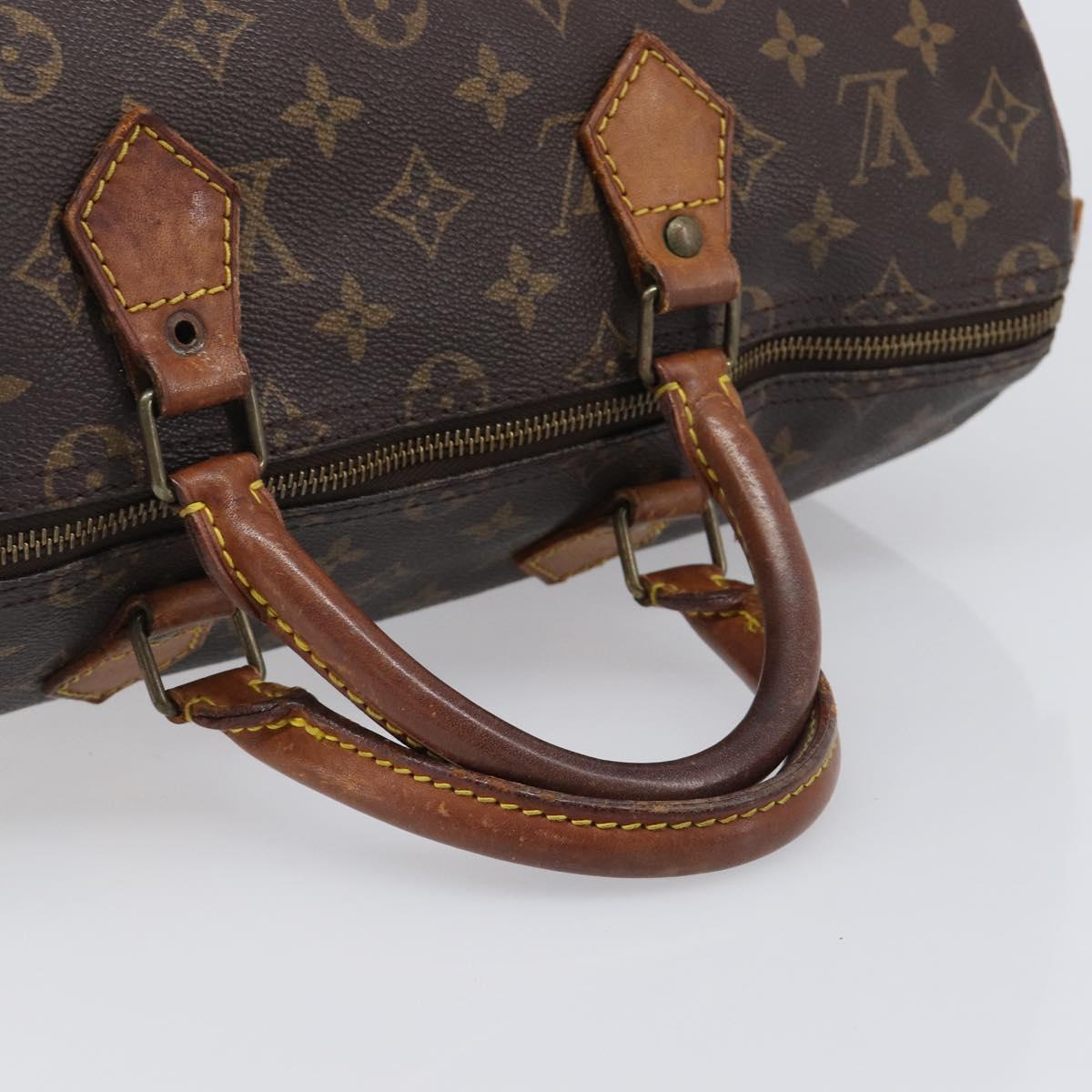 LOUIS VUITTON Monogram Speedy 35 Hand Bag M41524 LV Auth bs37030