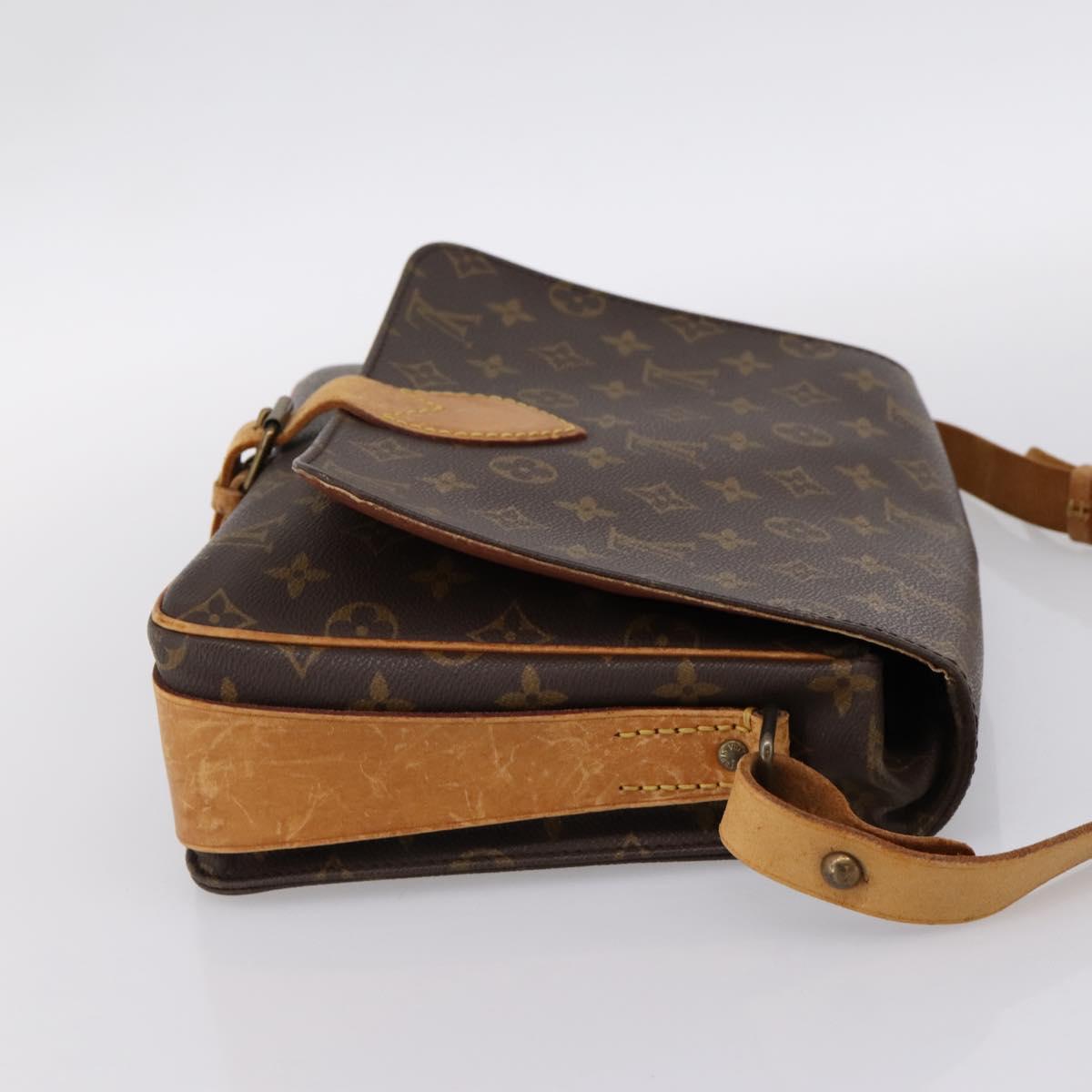 LOUIS VUITTON Monogram Cartouchiere GM Shoulder Bag M51252 LV Auth bs37032