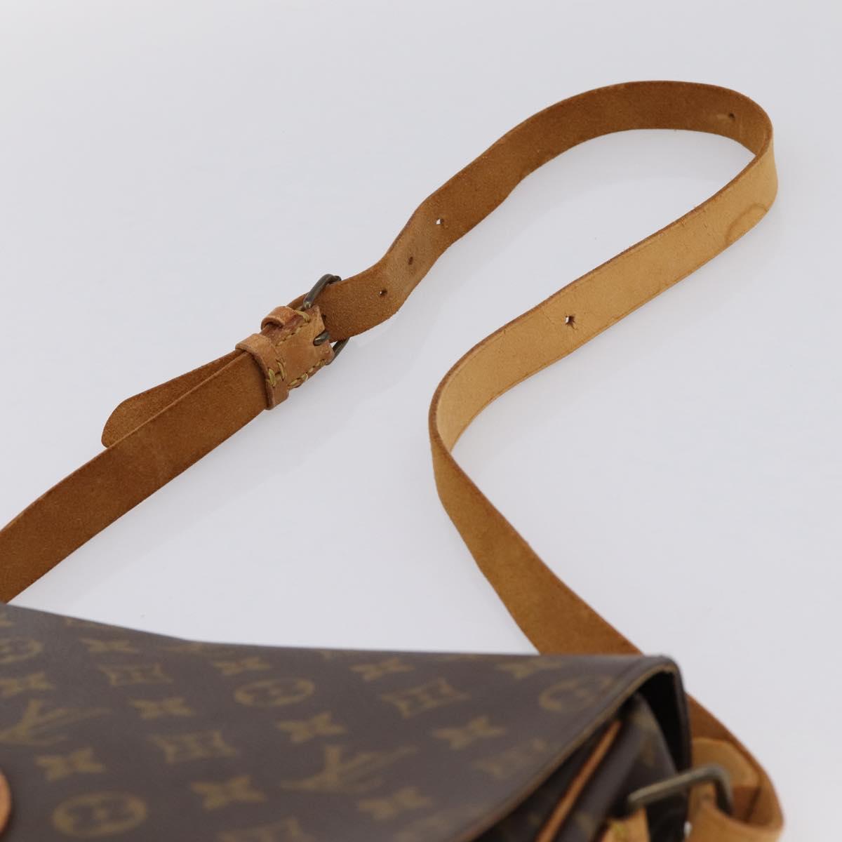 LOUIS VUITTON Monogram Cartouchiere GM Shoulder Bag M51252 LV Auth bs37032