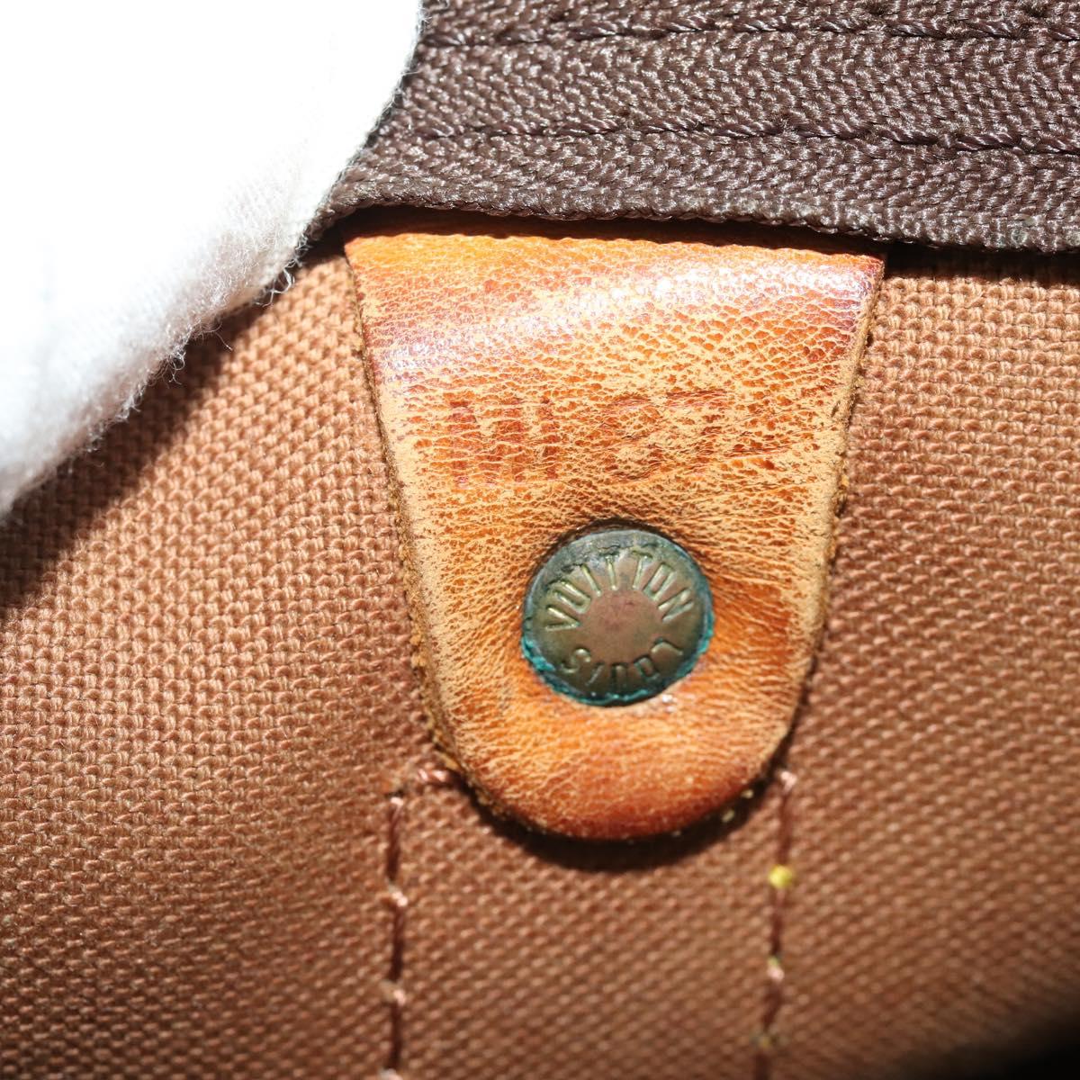 LOUIS VUITTON Monogram Keepall 55 Boston Bag M41424 LV Auth bs37033