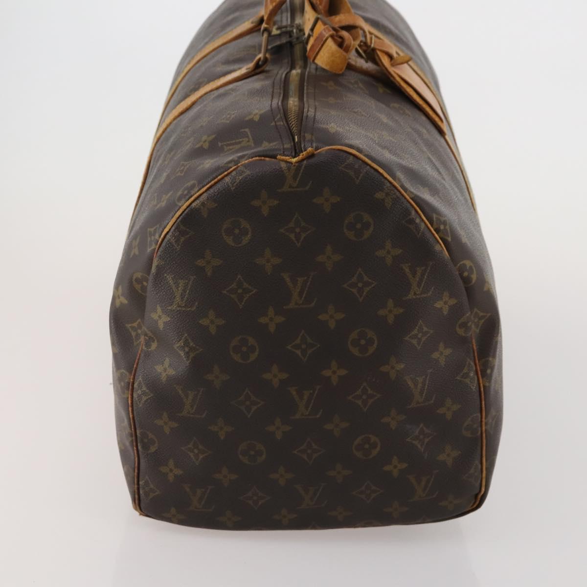 LOUIS VUITTON Monogram Keepall 55 Boston Bag M41424 LV Auth bs37033