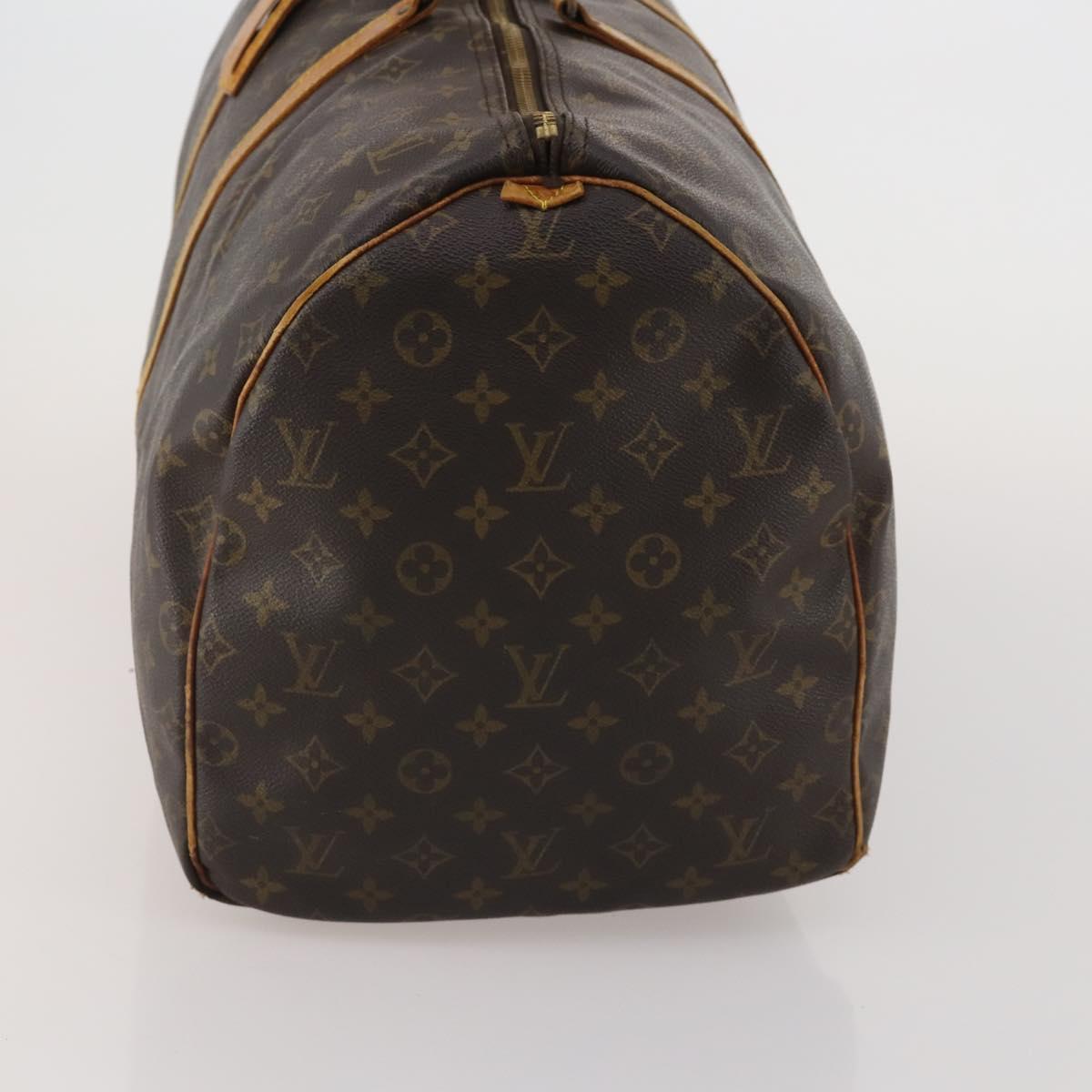 LOUIS VUITTON Monogram Keepall 55 Boston Bag M41424 LV Auth bs37033