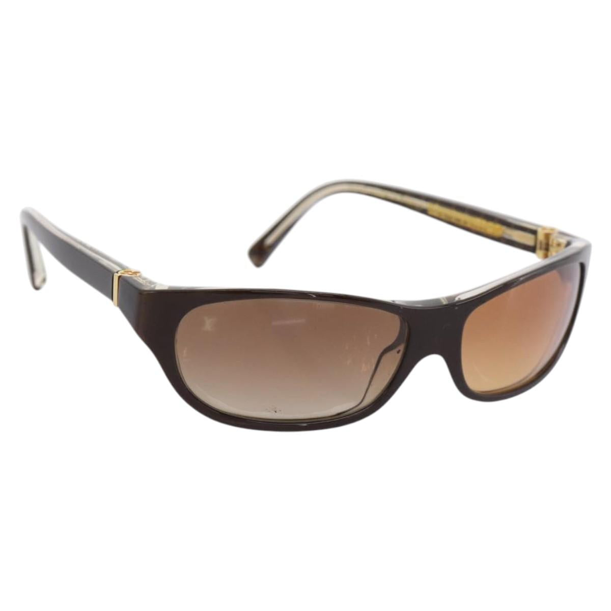 LOUIS VUITTON Sunglasses plastic Brown Z0022E LV Auth bs37036