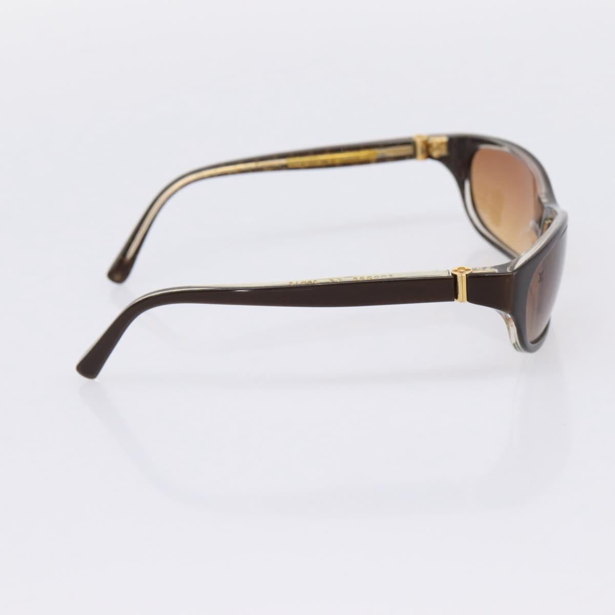 LOUIS VUITTON Sunglasses plastic Brown Z0022E LV Auth bs37036