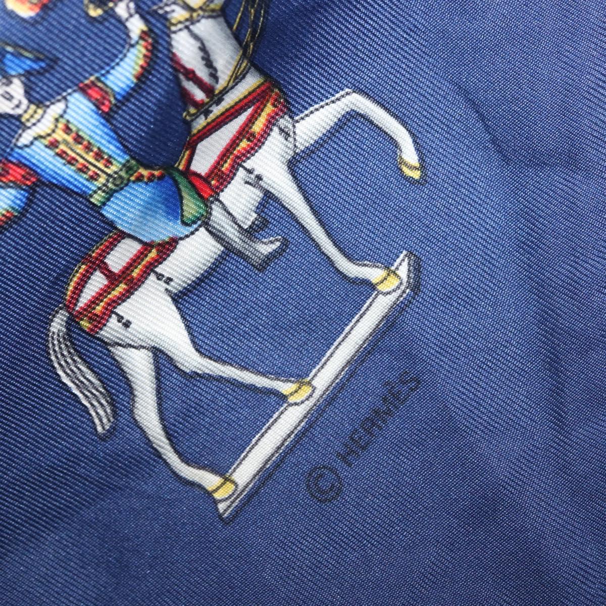 HERMES Carre 90 Scarf Silk Red Auth bs37042