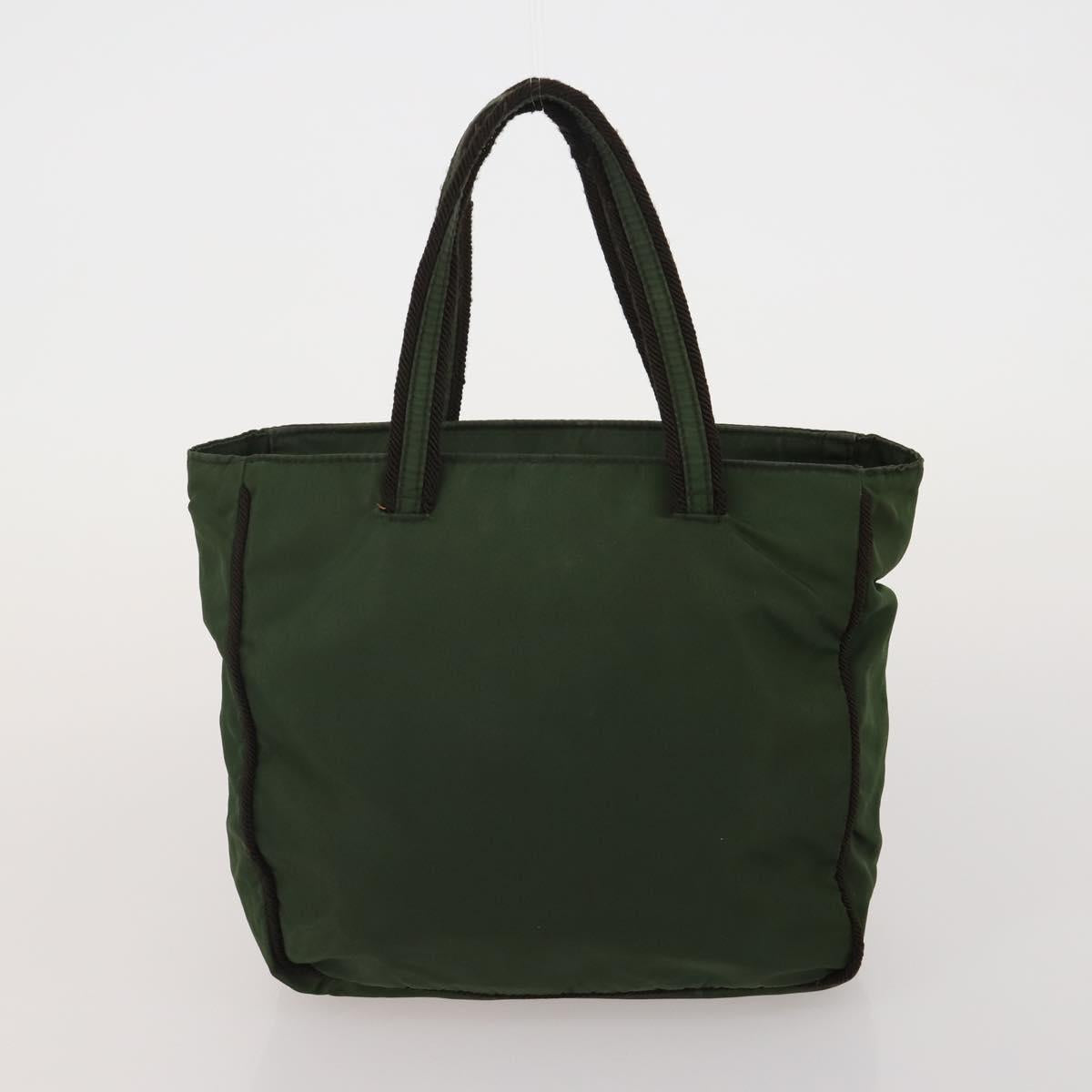 PRADA Hand Bag Nylon 3 Set Green Pink Auth bs37044