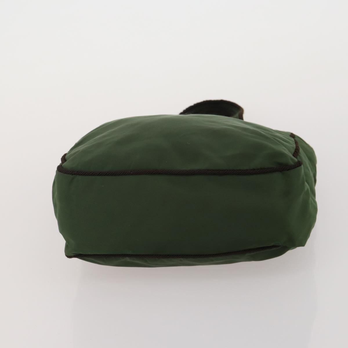 PRADA Hand Bag Nylon 3 Set Green Pink Auth bs37044