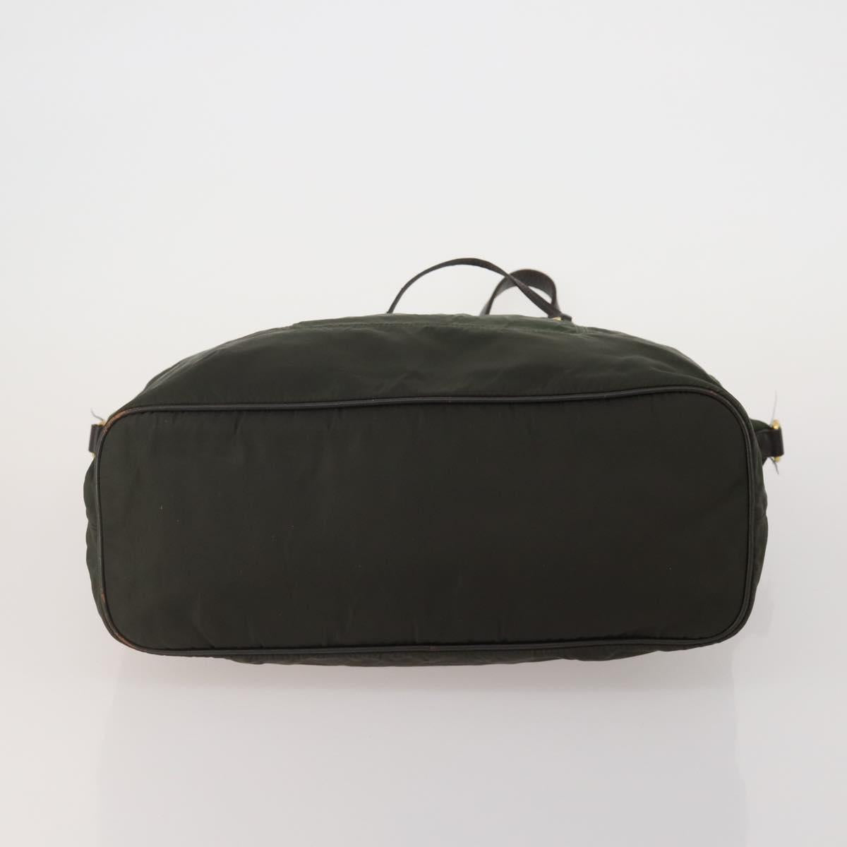 PRADA Hand Bag Nylon 3 Set Green Pink Auth bs37044