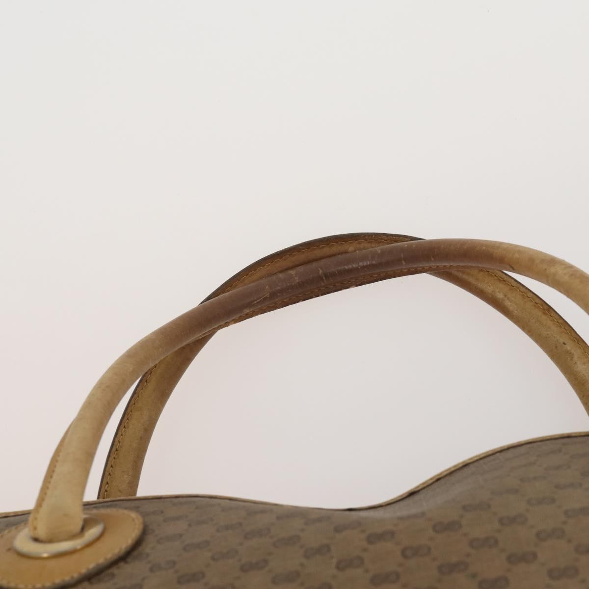 GUCCI GG Supreme Web Sherry Line Hand Bag PVC 3 Set Beige Auth bs37046