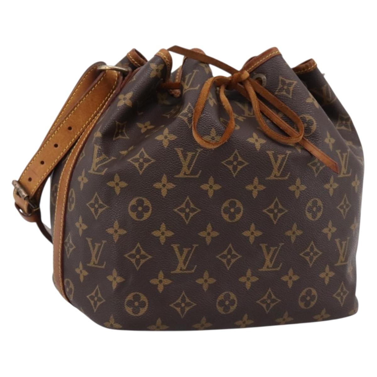 LOUIS VUITTON Monogram Petit Noe Shoulder Bag M42226 LV Auth bs37058