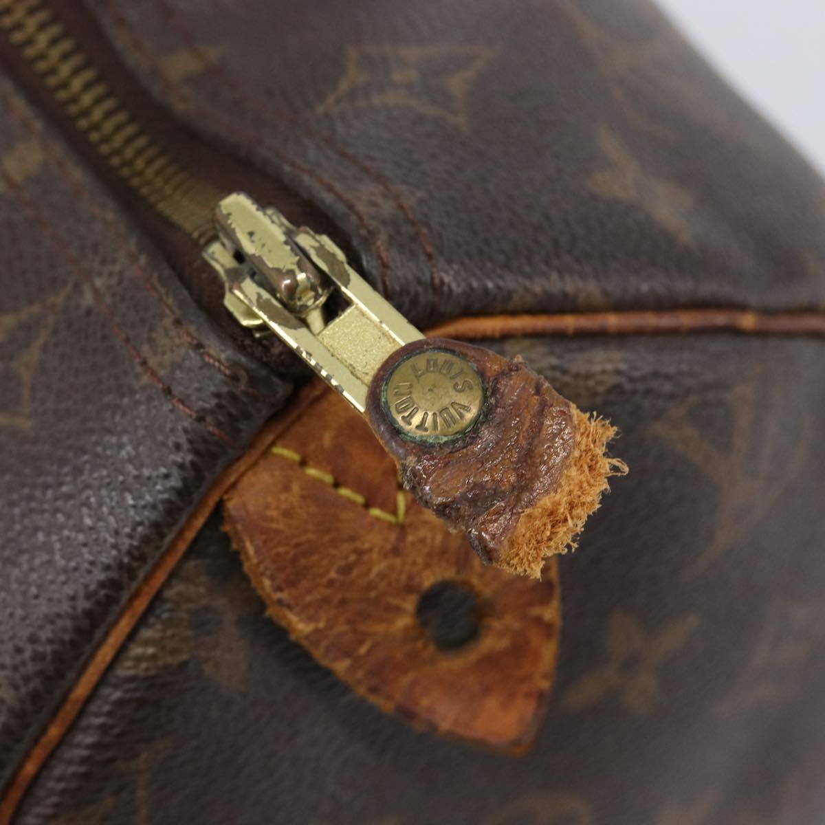 LOUIS VUITTON Monogram Speedy 30 Hand Bag M41526 LV Auth bs37059