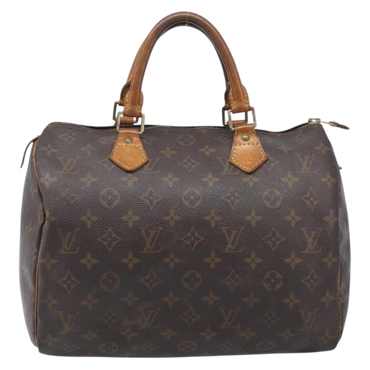 LOUIS VUITTON Monogram Speedy 30 Hand Bag M41526 LV Auth bs37059